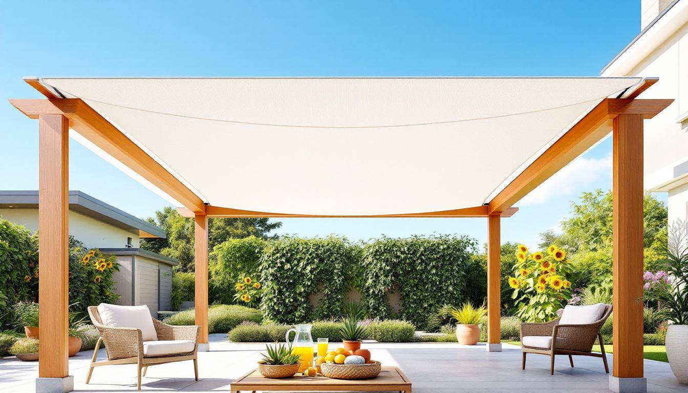 découvrez notre toile de pergola sur mesure, idéale pour profiter pleinement de l'été en alliant protection solaire et esthétique.