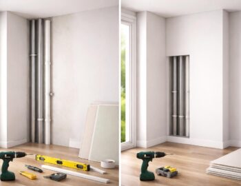 apprenez à réaliser un coffrage en placo esthétique pour dissimuler vos tuyaux avec notre tutoriel pas à pas, facile et rapide.