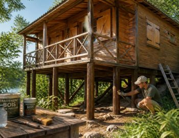 découvrez nos astuces pratiques pour l'entretien de votre chalet en bois sur pilotis, sans besoin de permis de construire, afin de préserver sa beauté et sa durabilité.